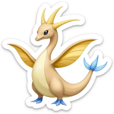 Gorebyss-Cresselia-Amaura-Pokémon-hybrid-fusion-creature (full body) sticker