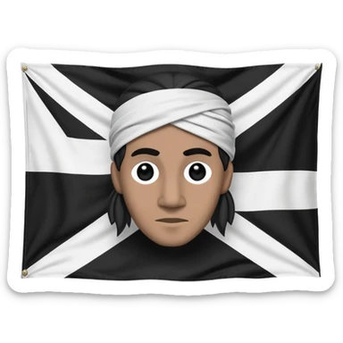 The flag of the island in the south of France , Corsica  sticker