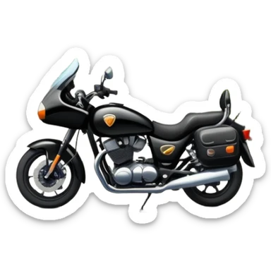 motorcycle tour on a mountain road sticker