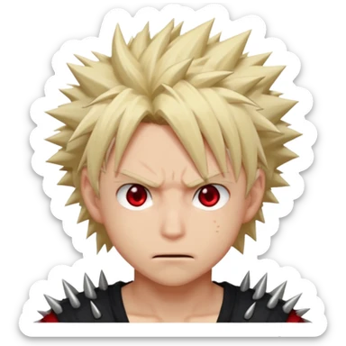 Make bakugo from my hero academia sticker