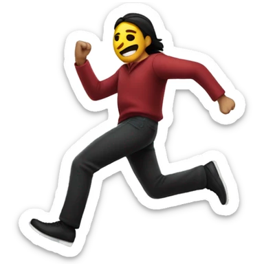 person from mexico running from a thief sticker