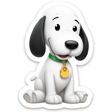 Snoopy with woodstock sticker