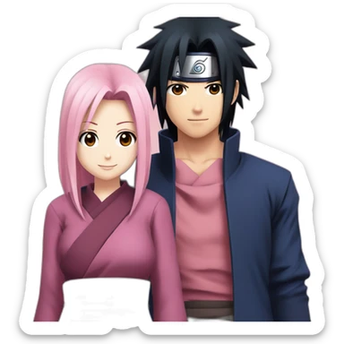 Sasuke uchiha x sakura haruno sticker