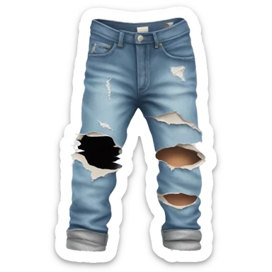 Ripped jeans sticker