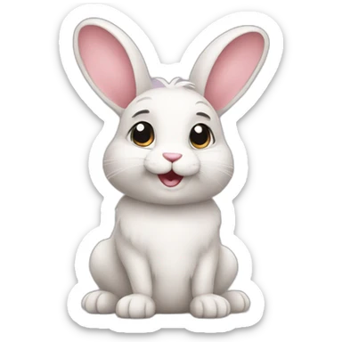 Bunny sticker