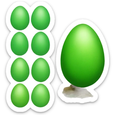 green egg sticker