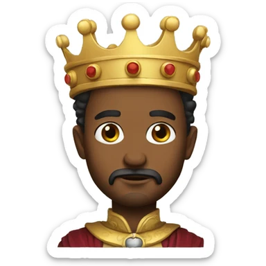 intense royal King sticker