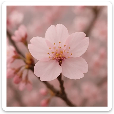 sakura cherry blossom flower sticker