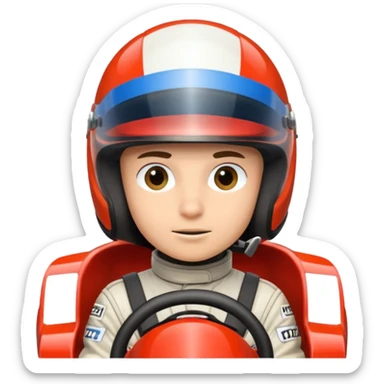 Formula racer sticker