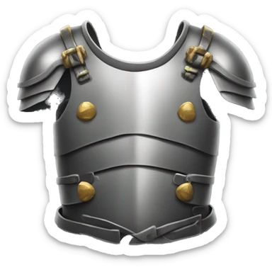 torso armor with keyhole sticker