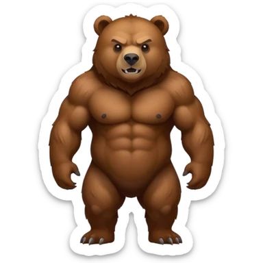 Grizzly bear sticker
