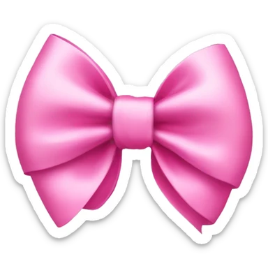 Pink bow sticker
