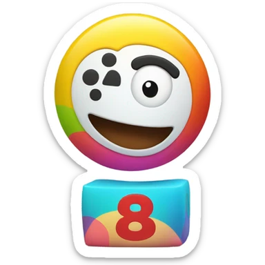 Numberblocks 8 sticker