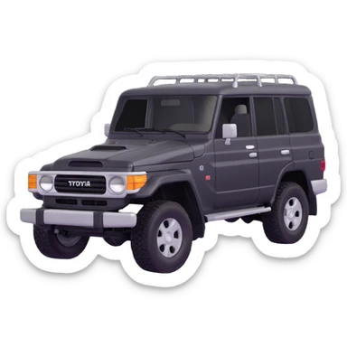 Toyota Land Cruiser 1980s sticker