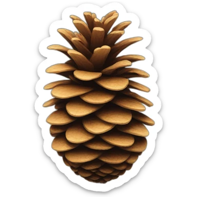 pine cone sticker