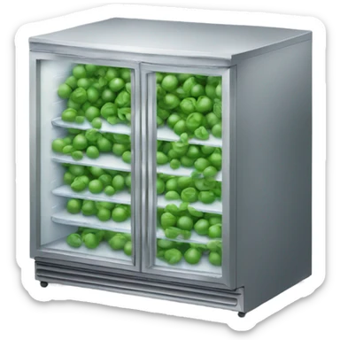 Pea in the freezer sticker