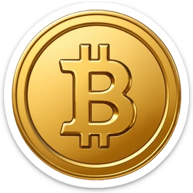 Bitcoin coin emoji smaller to fit WhatsApp  sticker