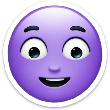 violet circle emoji with sparkles sticker