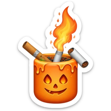 a joint by itself burning sticker