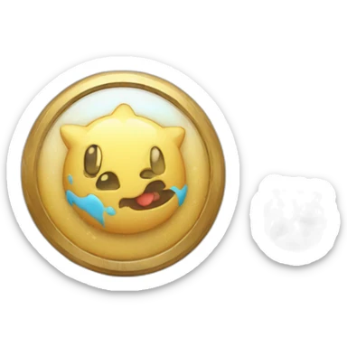 badge, medal, new year, snowflake, pokemon, picture, paint, draw sticker