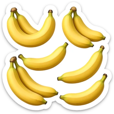 Create tipos de bananas sticker