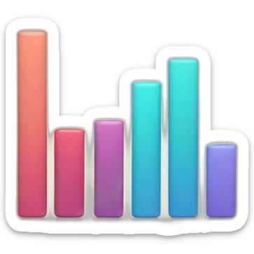 bar graph sticker
