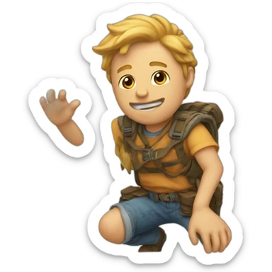 mains en l’air sticker