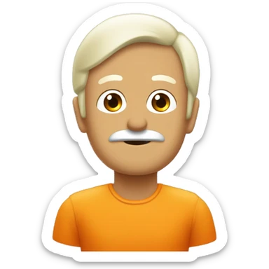 naranja  haciendo like, con el lema UNIDOS Y FORTALECIDOS POR HISTORIA sticker