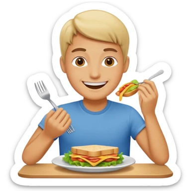 enjoy lunch sticker