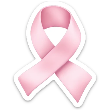 pastel pink ribbon sticker