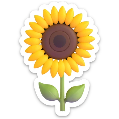 beautiful sunflower sticker