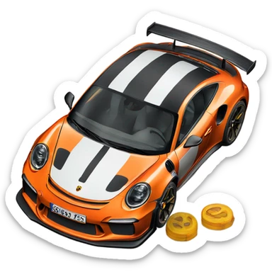 Porsche 911 gt3 rs  sticker