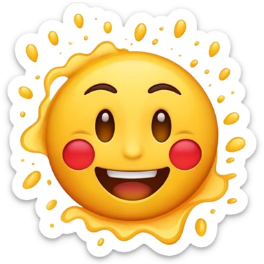 A emoji crashing out  sticker