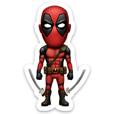 Conor Mcgregor costume Deadpool sticker