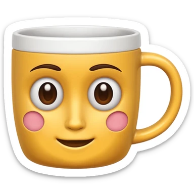 Crie uma caneca com rosto  sticker