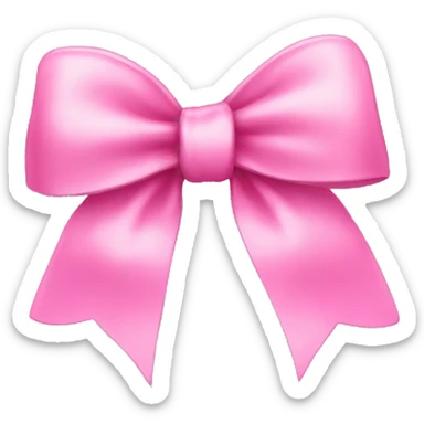 pink bow sticker
