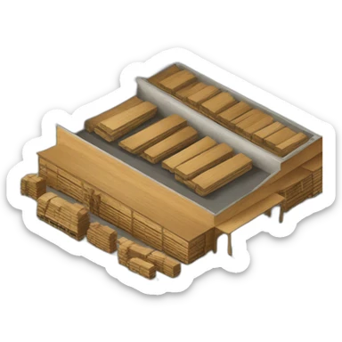modern lumber factory sticker