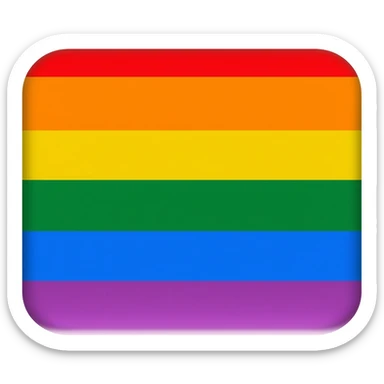 lesbian flag with all five colors sticker