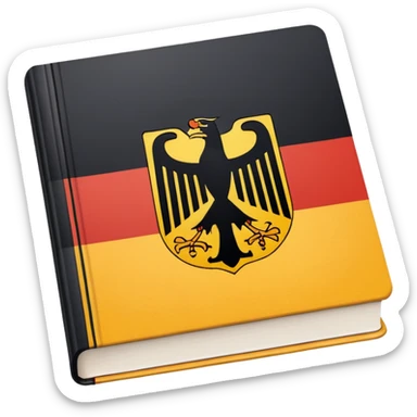 a school textbook with a fragment of Germany on the cover sticker