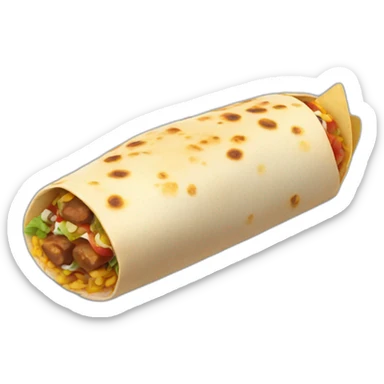 Burrito en vuelo sticker