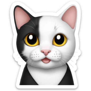 Tuxedo cat sticker