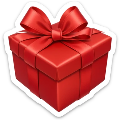 heart-shaped present sticker