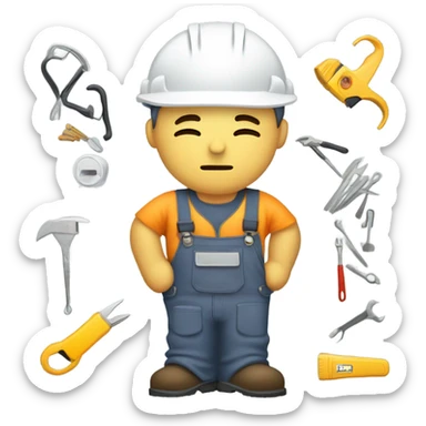 Electrician sleeping sticker