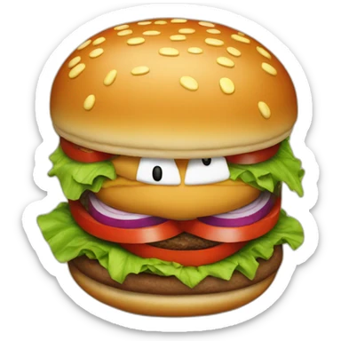 Mario burgers sticker