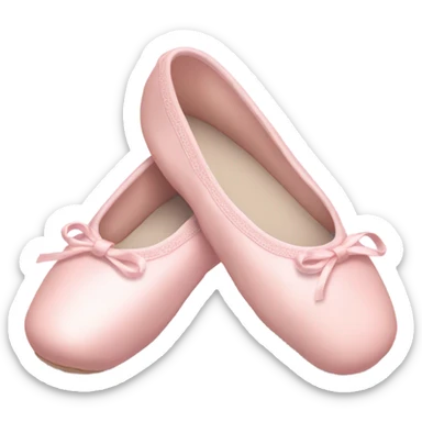 pastel pink ballet shoes sticker