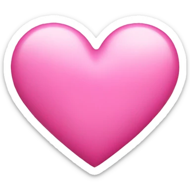 pink heart  sticker