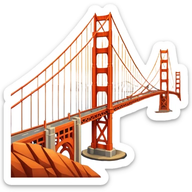 golden gate bridge sticker