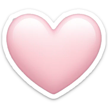 Light pink heart  sticker