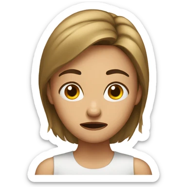 frustrated woman  sticker