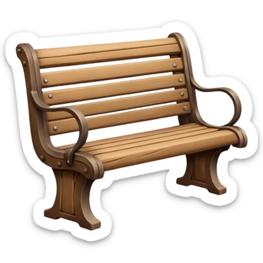 park bench sticker